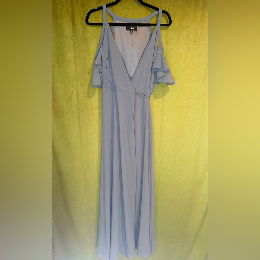 Formal Wrap Long Dress, Size M